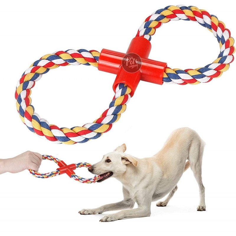 Cotton Rope Loop Tug Dog Chew Toy | Puppy Teething Toy Cotton Rope Loop Tug Dog Chew Toy | Puppy Teething Toy