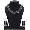 Oxidized German Silver Necklace Set with Earrings | Jewellery for Girls and Women