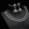 Oxidized German Silver Necklace Set with Earrings | Jewellery for Girls and Women
