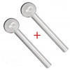 Newzenx Pyrex Glass Oil Burner Pipe | 6 Inch | 2 Pcs Combo