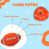 Squeaky Chew Toy for Dogs | Teeth Rugby | Soft Chewing, Bouncing Toys