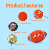 Squeaky Chew Toy for Dogs | Teeth Rugby | Soft Chewing, Bouncing Toys