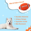 Squeaky Chew Toy for Dogs | Teeth Rugby | Soft Chewing, Bouncing Toys
