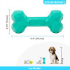 Green Bone Dog Toy | Gentle on Teeth & Gums | 100% Rubber