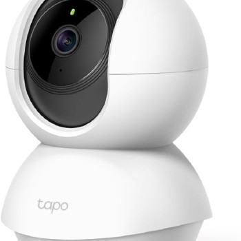 TP-Link Tapo C200 Pan/Tilt 1080P Security CCTV Camera | Motion Detection, 2-Way Audio, Night Vision, Cloud & SD Card Storage, Works with Google & Alexa