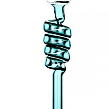 Newzenx Hookah Pyrex Glass Oil Burner Pipe | Water Pipe Bubbler 5" | Pouch & Pipe Cleaner