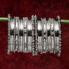 Set of 40 Bangles Set for Women | Oxidised Silver Plated Jewellery | Latest Traditional Bangle