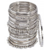 Set of 40 Bangles Set for Women | Oxidised Silver Plated Jewellery | Latest Traditional Bangle