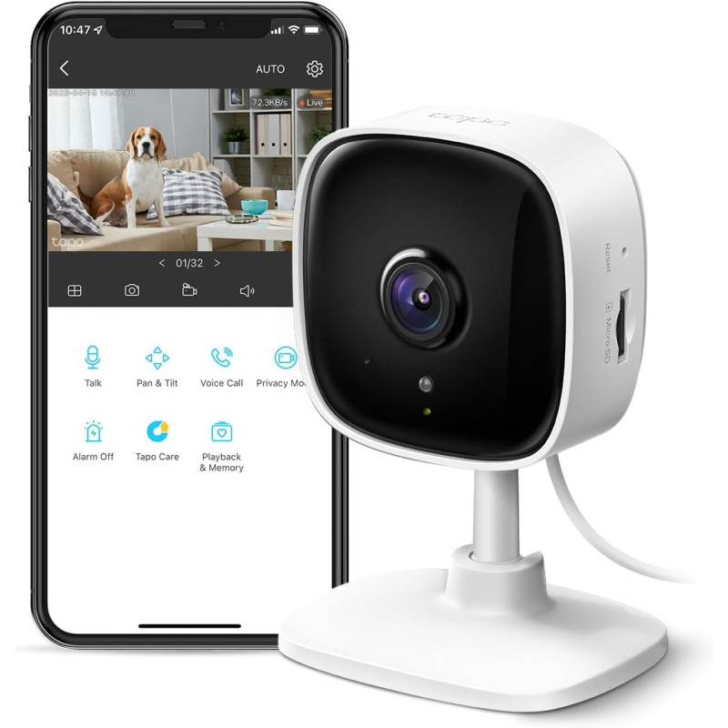 TP-Link C100 1080P Home CCTV Camera | Security Motion Detection | 2-Way Audio