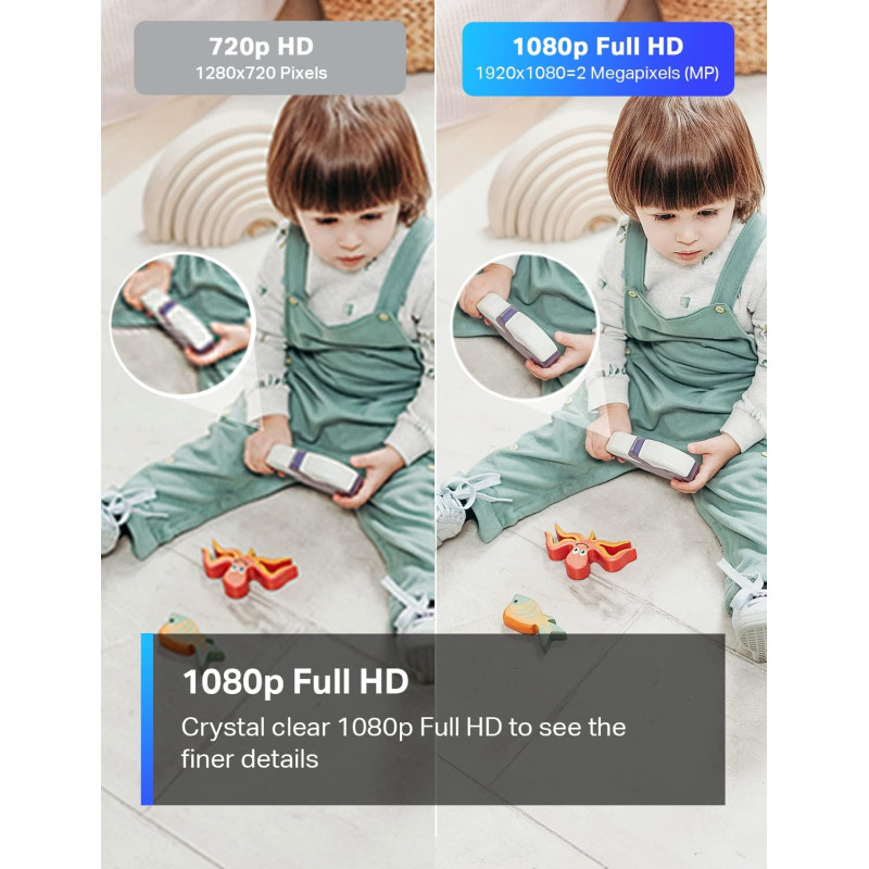 TP-Link C100 1080P Home CCTV Camera | Security Motion Detection | 2-Way Audio