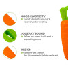 Veggie Series Carrot Squeaky Chew Toys for Dogs | Squeaky Toys