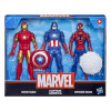 Marvel Action Figure Toy | Iron Man, Spider-Man, Captain America Pack of 3, 6 Inch