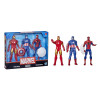 Marvel Action Figure Toy | Iron Man, Spider-Man, Captain America Pack of 3, 6 Inch