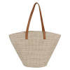 Antin Woven Handbag/Tote/Shoulder Bag with top faux Leather shoulder straps