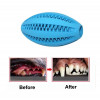 Rubber Dog Teething Toy - Rugby Ball for Labrador, Golden Retriever