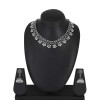 Traditional Silver Oxidised Kohlapuri Jewellery Choker Necklace Set for Women