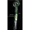 Newzenx Hulk Logo Oil Crystal Pipe 7 Inch | 19mm/18cm/3mm Glass