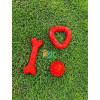 Rubber Bone Adult Dogs Chew Toy | Spike Ball+Triangle+Bone Combo