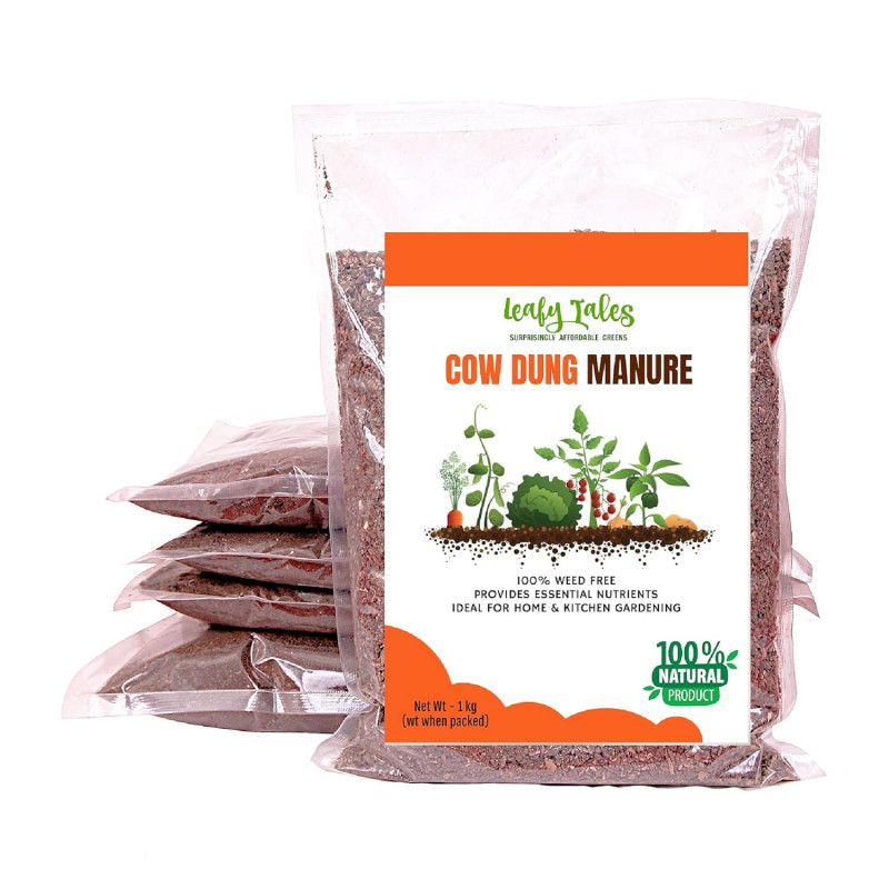 Cow Dung Manure for Plants | Gardening Khaad | Plant Fertilizer- 5 KG