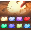 Deer Light Night Lamp for Kids Bedroom | Silicone Rechargeable Lamps with Charging Plug