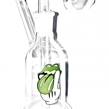 Newzenx Glass Oil Burner Honey Hulk Bong | 14mm Joint/5.5" | Pouch & Accessories