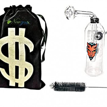 Newzenx 5" Glass Oil Burner Honey Pipe | Pouch & Accessories