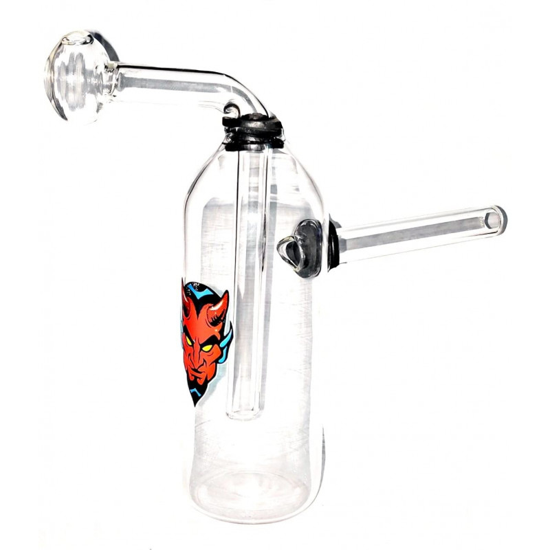 Newzenx 5" Glass Oil Burner Honey Pipe | Velvet Pouch