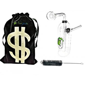 Newzenx Oil Crystal Honey Glass Bong 5.5 Inch | Devil/Hulk/Lady Logo