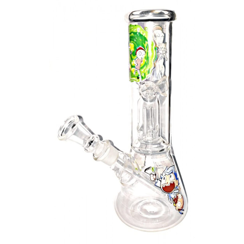 Newzenx Glass Percolator Ice Bong | 8 Inch for Oil/Honey/Herb