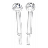 Newzenx Oil Meth Crystal Pipe Combo | 16mm/9mm/6 Inch/2 Pieces