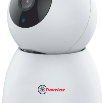 Trueview 3MP WiFi CCTV Camera | Robot Security 360° Pan Tilt Cam | Night Vision | 2-Way Audio | Alexa | Support 256GB Card | STQC Certified for Privacy