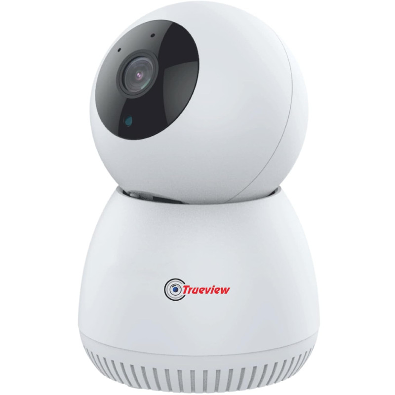 Trueview 3MP WiFi CCTV Camera | Robot Security 360° Pan Tilt Cam | Night Vision | 2-Way Audio | Alexa | Support 256GB Card | STQC Certified for Privacy
