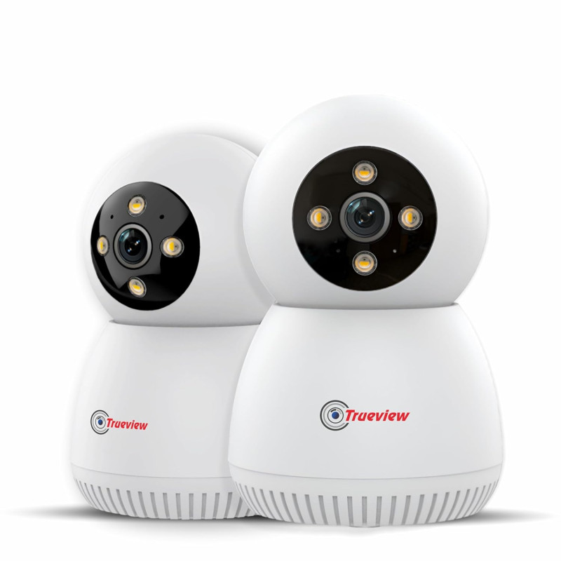 Trueview 3MP WiFi Robot CCTV Camera | AI Auto Tracking & 2-Way Audio