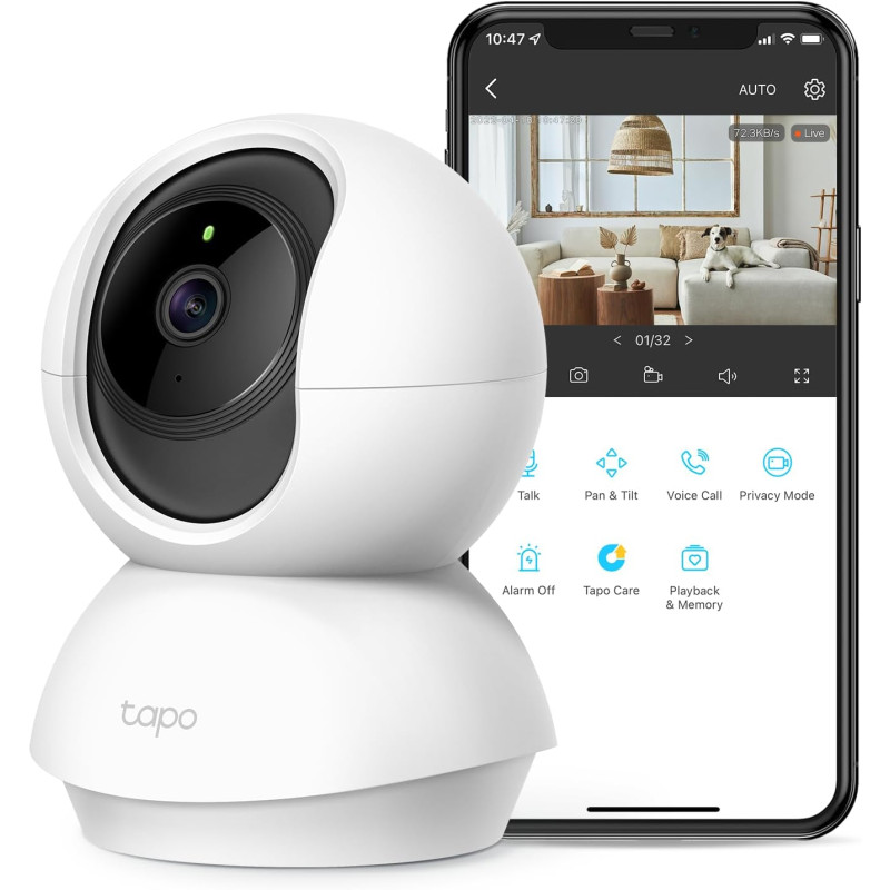 TP-Link Tapo C210 2K Security Camera | Pan Tilt | 2-Way Audio