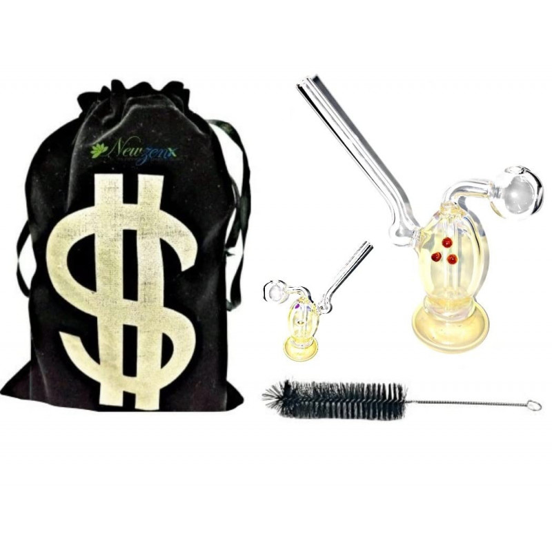 Newzenx Glass Oil Burner Honey/Meth Bong 4 Inch
