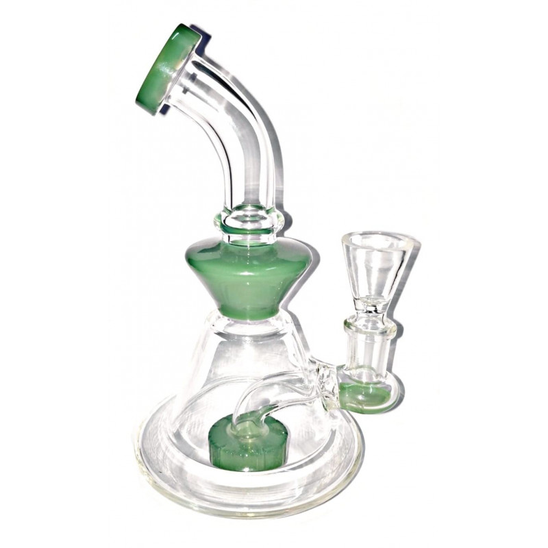 Newzenx Glass Showerhead Bong 7 Inch for Oil/Honey/Herb - Combo
