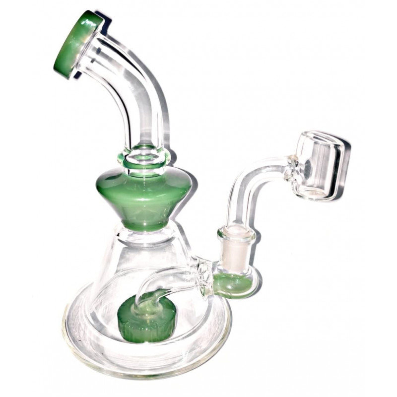 Newzenx Glass Showerhead Bong 7 Inch for Oil/Honey/Herb - Combo