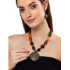 Stylish Traditional Tibetan Pendant Necklace Jewellery Set for Women