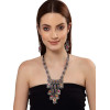 Latest Stylish Traditional Oxidised Silver Necklace Jewellery Set for Women