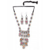Latest Stylish Traditional Oxidised Silver Necklace Jewellery Set for Women