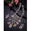 Latest Stylish Traditional Oxidised Silver Necklace Jewellery Set for Women