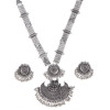 Traditional Oxidised Silver Necklace Jewellery Set for Women