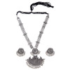 Traditional Oxidised Silver Necklace Jewellery Set for Women