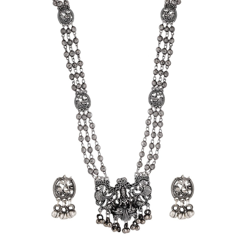 Oxidised Silver Necklace Set | Latest Stylish Traditional Jewellery for Women