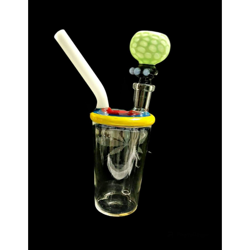 Newzenx Glass Bong | Duffused Cut 5.5 Inch | Oil/Honey/Meth/Weed