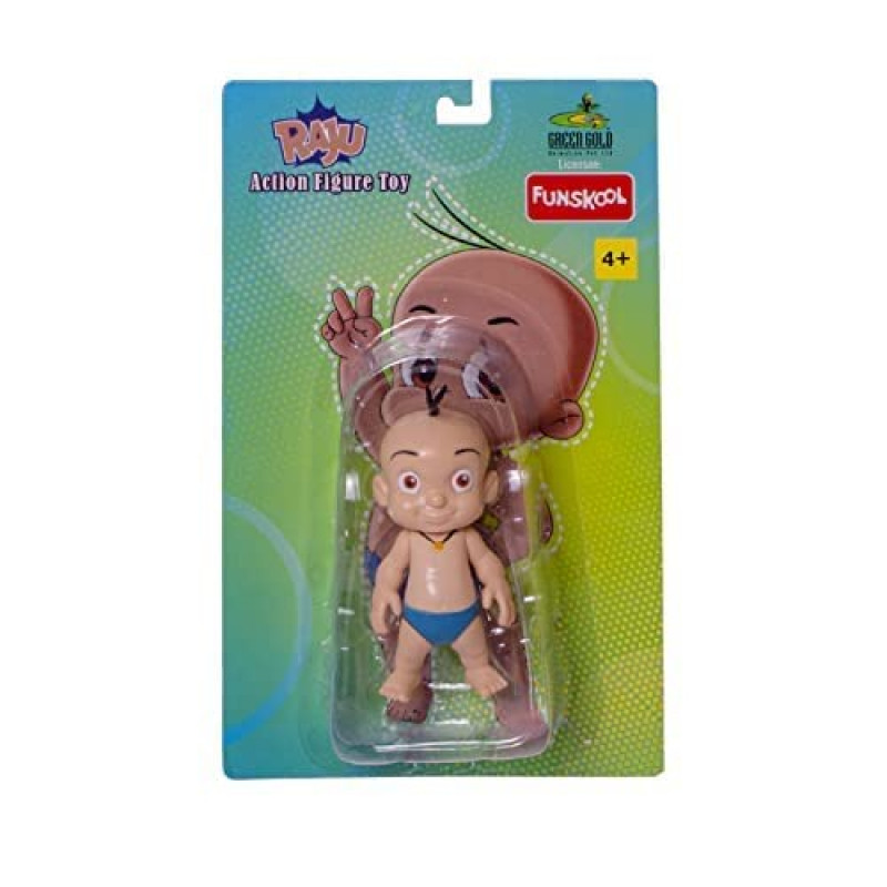 Raju Action Figure | Chhota Bheem Friend with Articulation | 4 inches Collectible