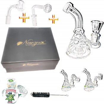 Newzenx 5.5 Inch Cutty Glass Showerhead Bongs for Honey/Oil/Meth/Weed