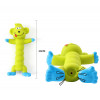 Squeaky Chew Dog Toy | Green Monkey | Rubber Playing Fetching Pet Toy