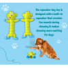 Squeaky Chew Dog Toy | Green Monkey | Rubber Playing Fetching Pet Toy