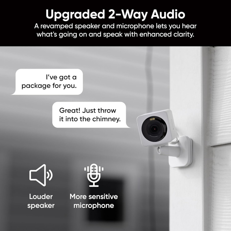 1080p WiFi Security Camera with Color Night Vision | Motion detection